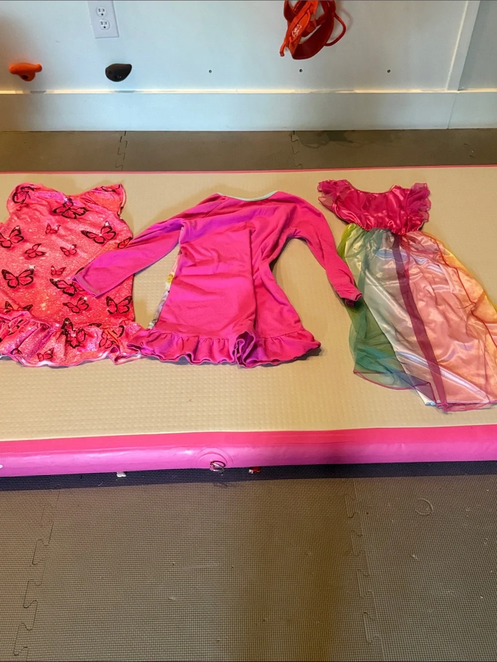 Girls' Pink Unicorn and Rainbow Dress-Up Costume Set